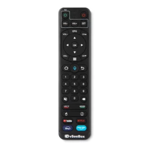 vSeeBox V2 Pro remote control, voice enabled, compatible with Elite, Pro Max, V1 Max, and V1 Pro