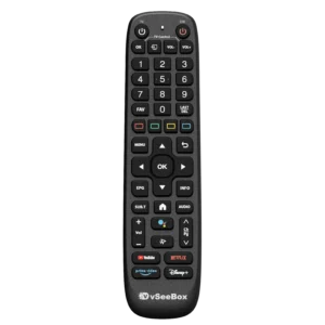 Front view of original vSeeBox V6 Plus Remote replacement control