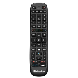 Front view of original vSeeBox V6 Plus Remote replacement control