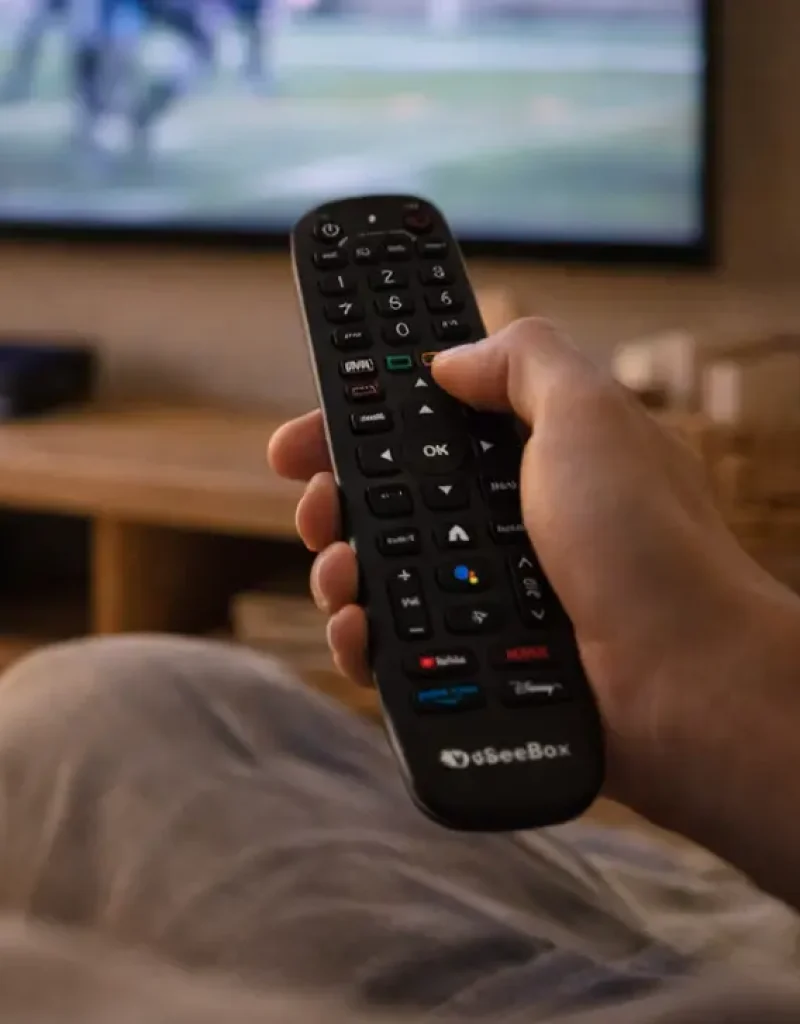vSeeBox-Remote-with-TV-Playing-in-the-background-Cropped-1-opt
